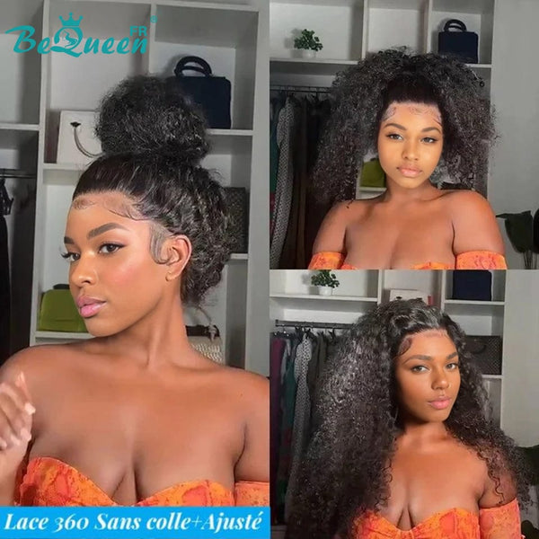 BeQueen "Alice" Long 360 Lace Curly Wave Wig with Invisible Adjustment Band Ready to Wear Glueless+ Pre-bleached