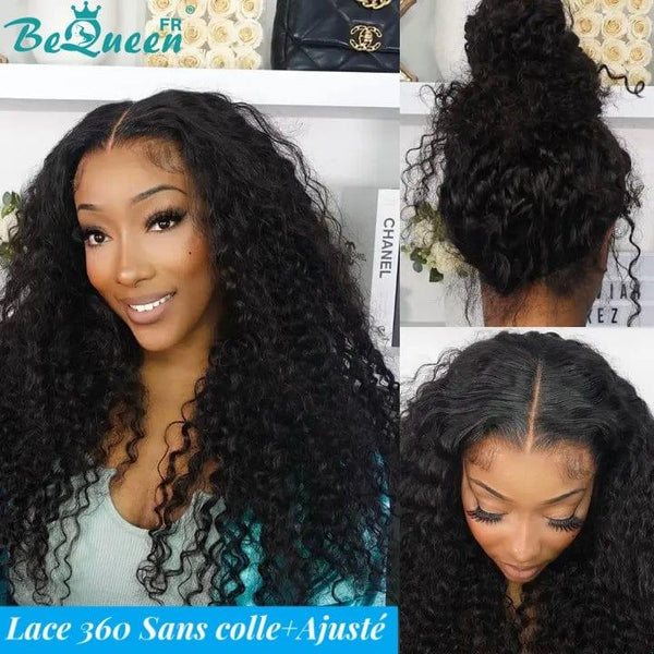 BeQueen "Alice" Long 360 Lace Curly Wave Wig with Invisible Adjustment Band Ready to Wear Glueless + Pre-bleach