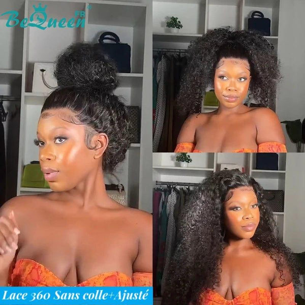 BeQueen "Alice" Long 360 Lace Curly Wave Wig with Invisible Adjustment Band Ready to Wear Glueless + Pre-bleach