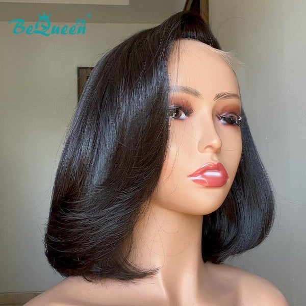 BeQueen "Amissa" Perruque Bob Lisse 10 pouces avec Lace Closure 4x4