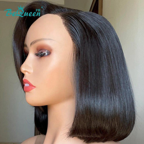 BeQueen "Amissa" Perruque Bob Lisse 10 pouces avec Lace Closure 4x4