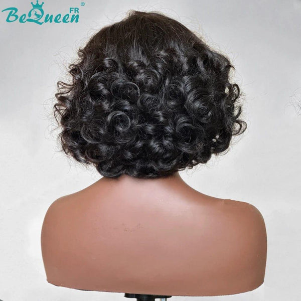 BeQueen "Dominique" 12 inch Bouncy curl Bob Wig with 4x4 Lace Closure