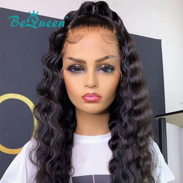 BeQueen Perruque "Cindy" Natural Wave à Dentelle 360