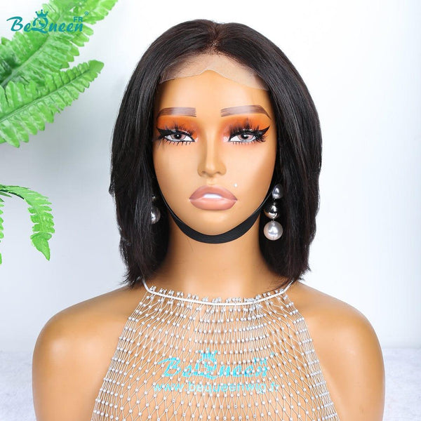 BeQueen "Svetlana" Perruque Bob Lisse 10 pouces avec Lace Closure 5x5