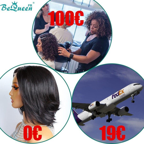BeQueen „Svetlana“ Free Custom Exclusive Bob Straight Perücke 10 Zoll mit 5x5 Spitzenverschluss 