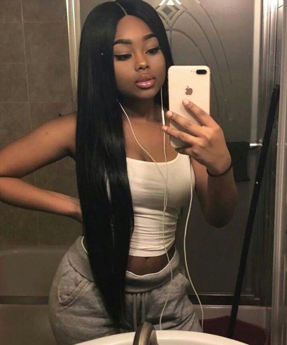 BeQueen Trenzas Mechas Pelo Liso Pelo Virgen Brasileño tipo 8A