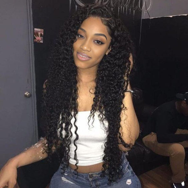 BeQueen Tissage Extensions Deep Wave Cheveux Brésiliens 100% Cheveux vierges de type 12A