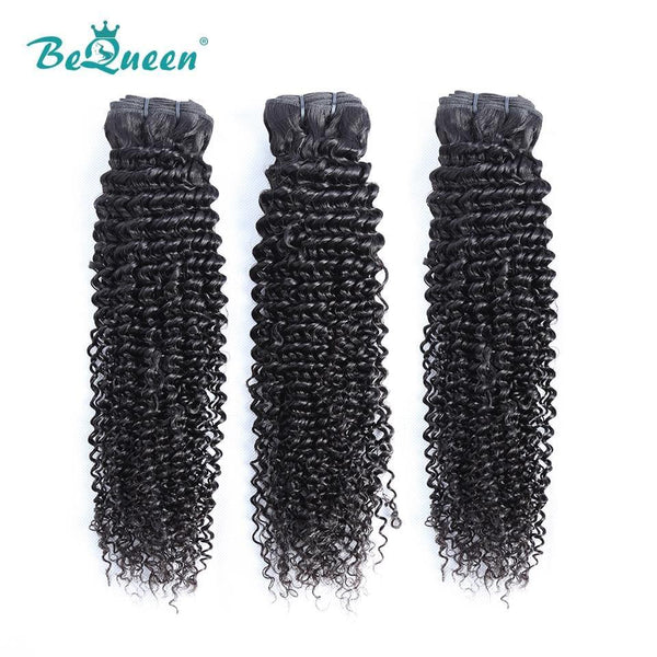 BeQueen Tissage Extensions Frisées Curly Cheveux Brésiliens 100% Cheveux vierges de type 12A