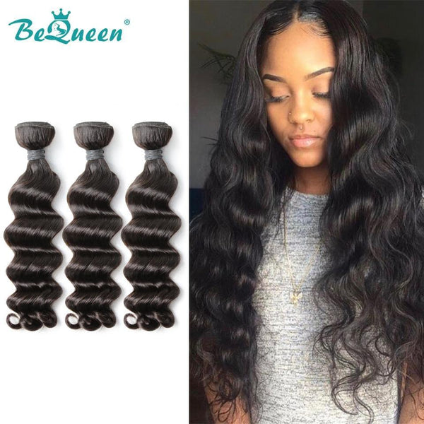 BeQueen Tissage Extensions Natural Wave Cheveux Brésiliens 100% Cheveux vierges de type 8A