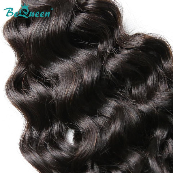 BeQueen Extensiones de Trenzado Ondas de Agua Cabello Brasileño 100% Cabello Virgen Tipo 8A 