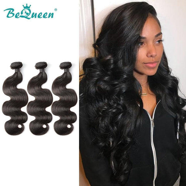 BeQueen Tissagem Extensões Onda Corporal Cabelos Peruanos 100% Cabelos virgens do tipo 8A
