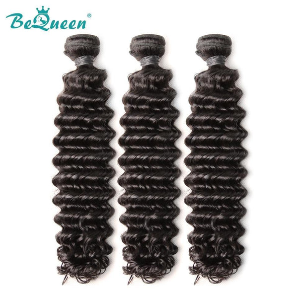 BeQueen Tissue Extensions Deep Wave Peruvian Hair 100% Virgin Hair Type 8A 
