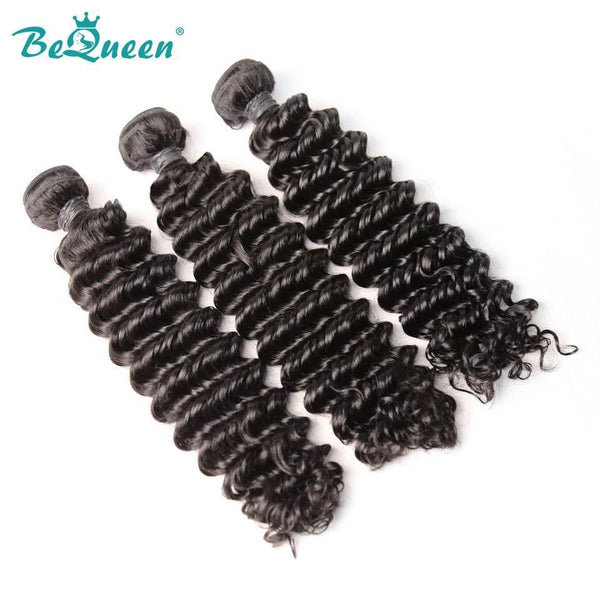 BeQueen Tissue Extensions Deep Wave Peruvian Hair 100% Virgin Hair Type 8A 