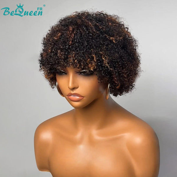 BeQueen 99 € = 2 „Bunny“ Pixie Curly Short Hair Perücken 