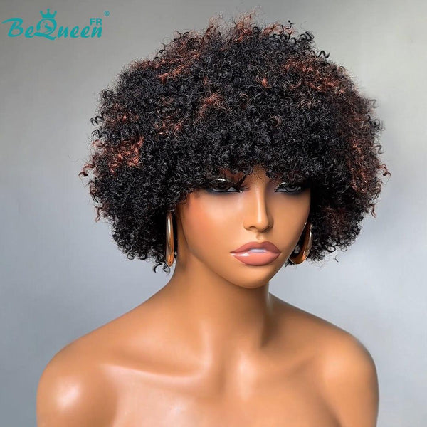 BeQueen 99 € = 2 „Bunny“ Pixie Curly Short Hair Perücken 