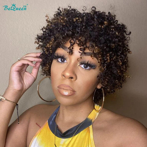 BeQueen 99 € = 2 „Bunny“ Pixie Curly Short Hair Perücken 