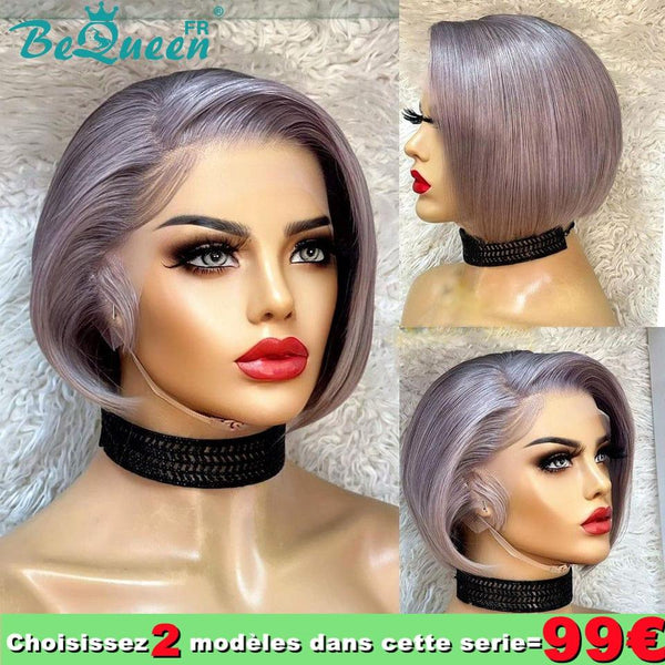 BeQueen 99€=2 Perruques Perruque "Amber" Grise
