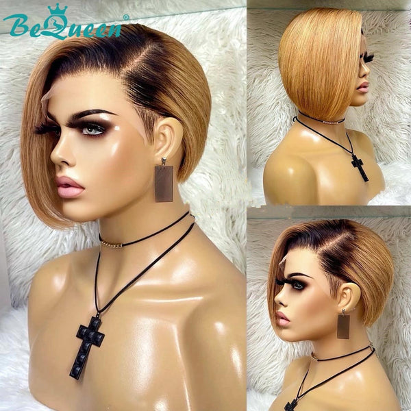 BeQueen 99€=2 perruques Perruque "Amber" Racine Noir et Miel