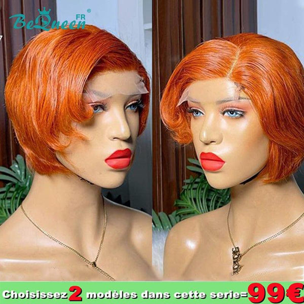 BeQueen 99 €=2 Perücken Orangefarbene „Jacqueline“-Perücke 