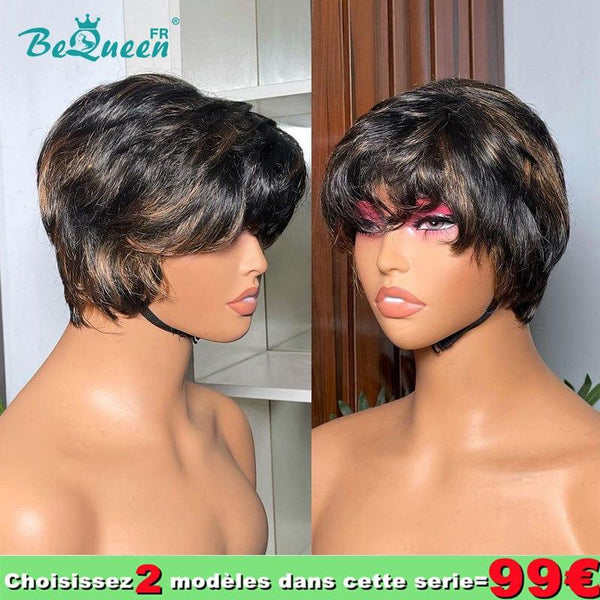 BeQueen €99=2 wigs “Jacques” wig Black mix brown