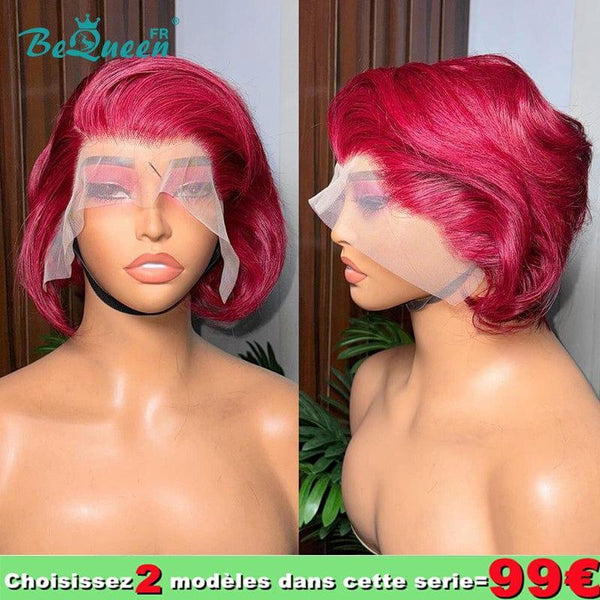 BeQueen €99=2 wigs “Marie” wig Burgundy red