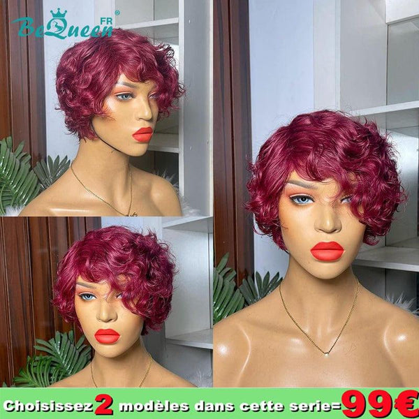 Bequeen €99=2 wigs Burgundy red “Nordica” wig