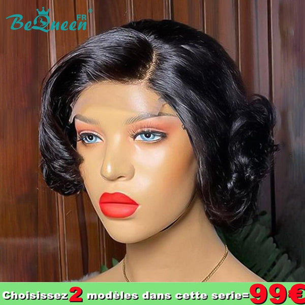 BeQueen 99 € = 2 „Simone“-Perücken Schwarze Perücke 