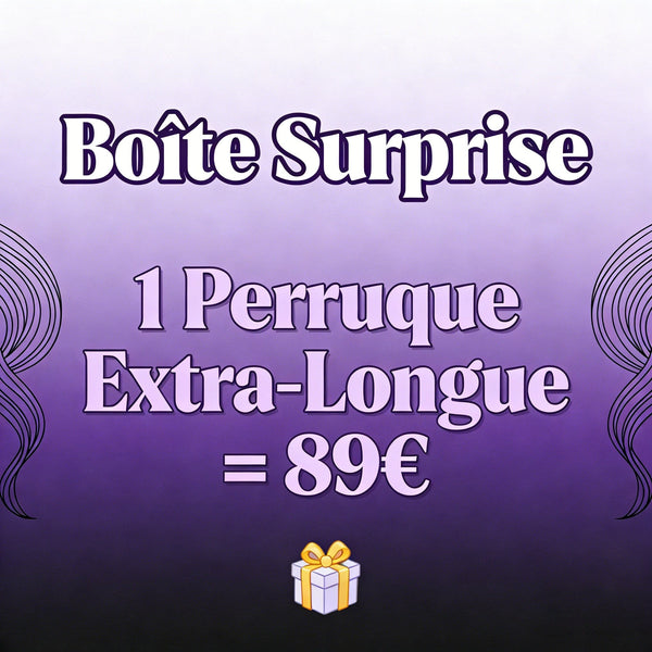 Bequeen boîte surprise: 1 perruque super longue 40"=89€