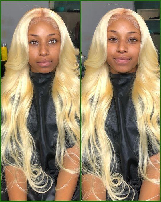 BeQueen Tissage Body Wave 100% Cheveux vierges de Couleur Blonde #613