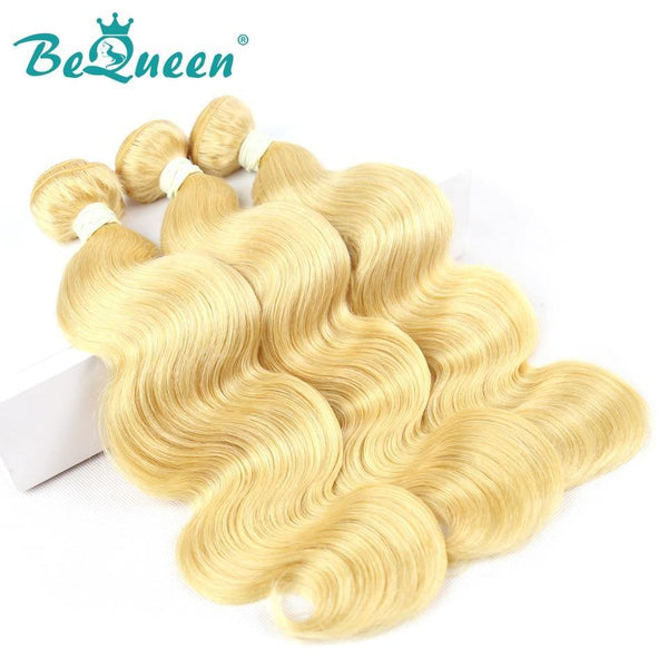 【Bequeen】10A Brazilian 100% Virgin Hair Body Wave Bundles 613# Blonde Color 12-26 inches Available Factory Price - Bequeen Office Store