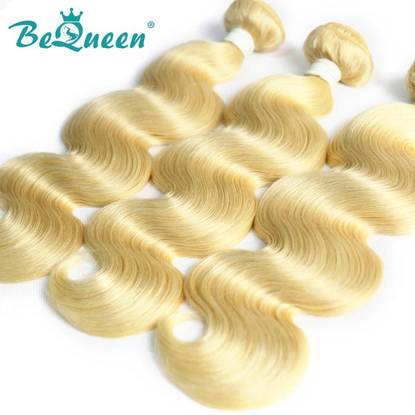 【Bequeen】10A Brazilian 100% Virgin Hair Body Wave Bundles 613# Blonde Color 12-26 inches Available Factory Price - Bequeen Office Store