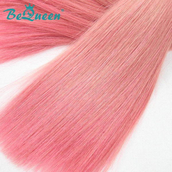 【Bequeen】10A Brazilian 100% Virgin Hair Straight Bundles Color Root 1B Pink Length 12-26 inches Available Factory Price - Bequeen Office Store
