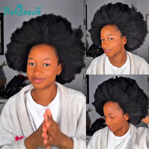 BeQueen "Addi" Perruque Bob Afro Curly Sans colle perruque naturelle style 4