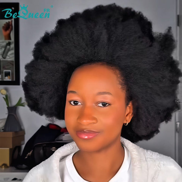 BeQueen "Addi" Perruque Bob Afro Curly Sans colle perruque naturelle style 4