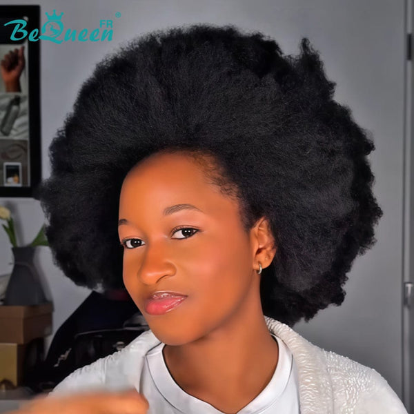BeQueen "Addi" Perruque Bob Afro Curly Sans colle perruque naturelle style 4