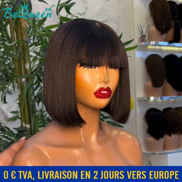 BeQueen Yumi Perruque Bob avec Frange 8 Pouces En France