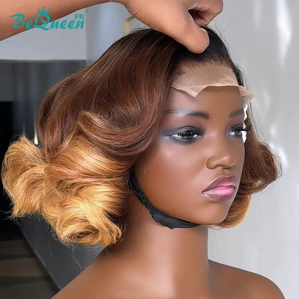 BeQueen 129€=1 perruques Perruque “Alessandra” Perruque Bob Body Wave avec Lace Closure 4X4