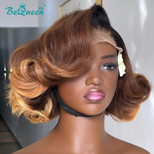 BeQueen 129€=1 perruques Perruque “Alessandra” Perruque Bob Body Wave avec Lace Closure 4X4