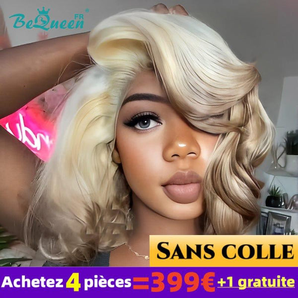 BeQueen 399€=4 Perruques "Lindsay" Perruque Bouncy curl Sans Colle lace 13X4
