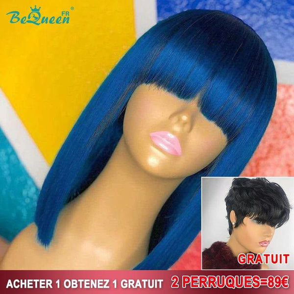 BeQueen 89€=2 perucas Perícia Azul