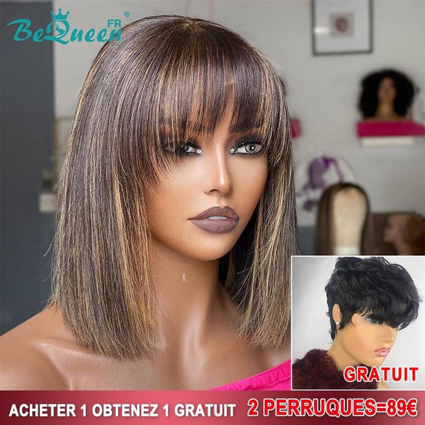 BeQueen €89=2 wigs Yumi Wig Brown mix Honey