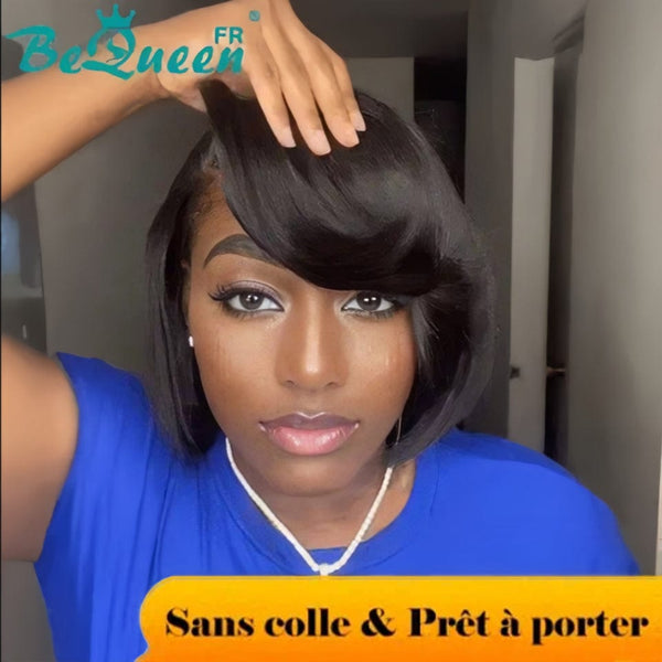 BeQueen 99.9€ = 1 glueless wig “Anais” Custom Wig Bob Straight Ready to wear 13x4