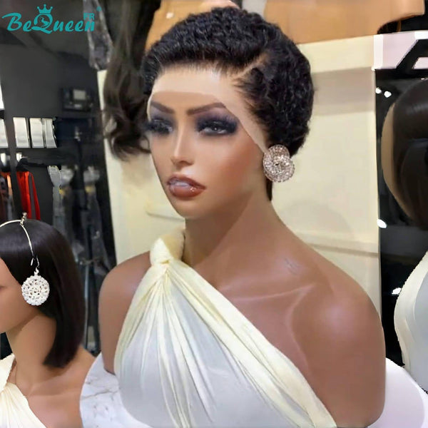 BeQueen 99,9€=1 perruques sans colle “	Gwyneth” Perruque Customisée Afro curl