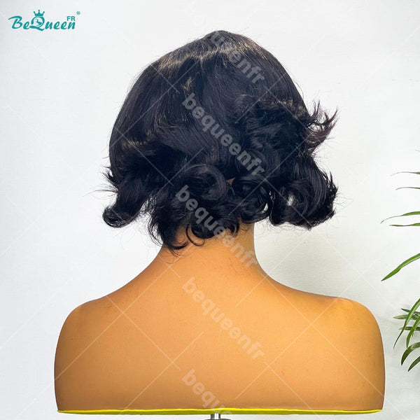 BeQueen 99,9€ = 1 perucas sem cola "Oksana" Peruca Personalizada Bob Pronto a vestir 4x4