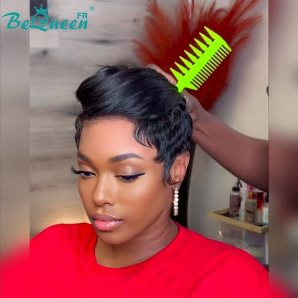 BeQueen 99,9€=1 perruques sans colle “	Rhoswen” Perruque Customisée Pixie