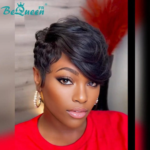 BeQueen 99,9€=1 perruques sans colle “	Rhoswen” Perruque Customisée Pixie