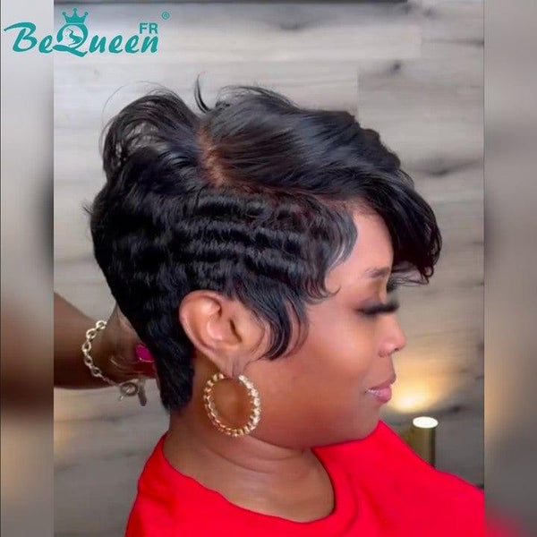 BeQueen 99,9€=1 perruques sans colle “	Rhoswen” Perruque Customisée Pixie