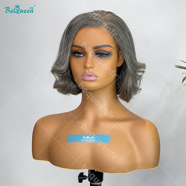 BeQueen 99,9€=1 perruques sans colle "Zasha" Perruque Customisée Bob Prêt à porter 4x4