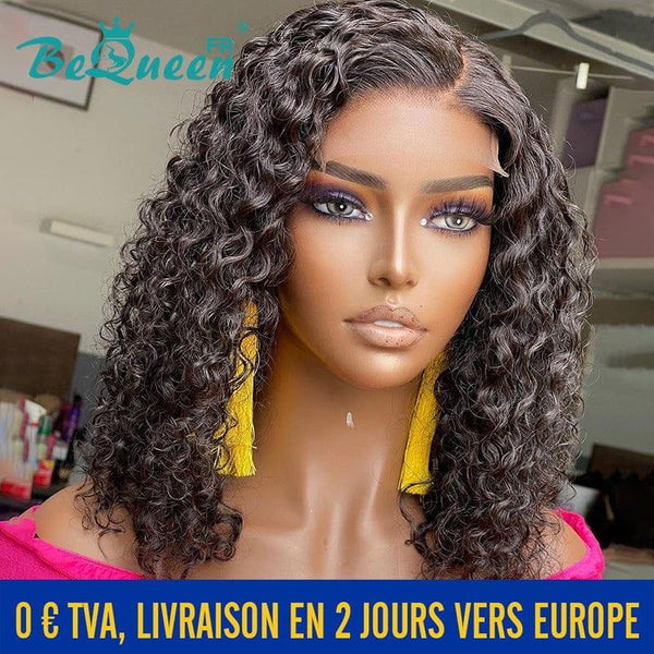 BeQueen Achetez 3 Perruques Prix Cassé “Paula” Perruque Bob Curly Wave avec Lace Closure En France