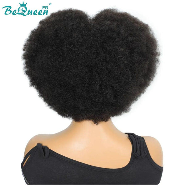 BeQueen "Addi" Perruque Bob Afro Curly dentelle frontale 13X4 perruque naturelle